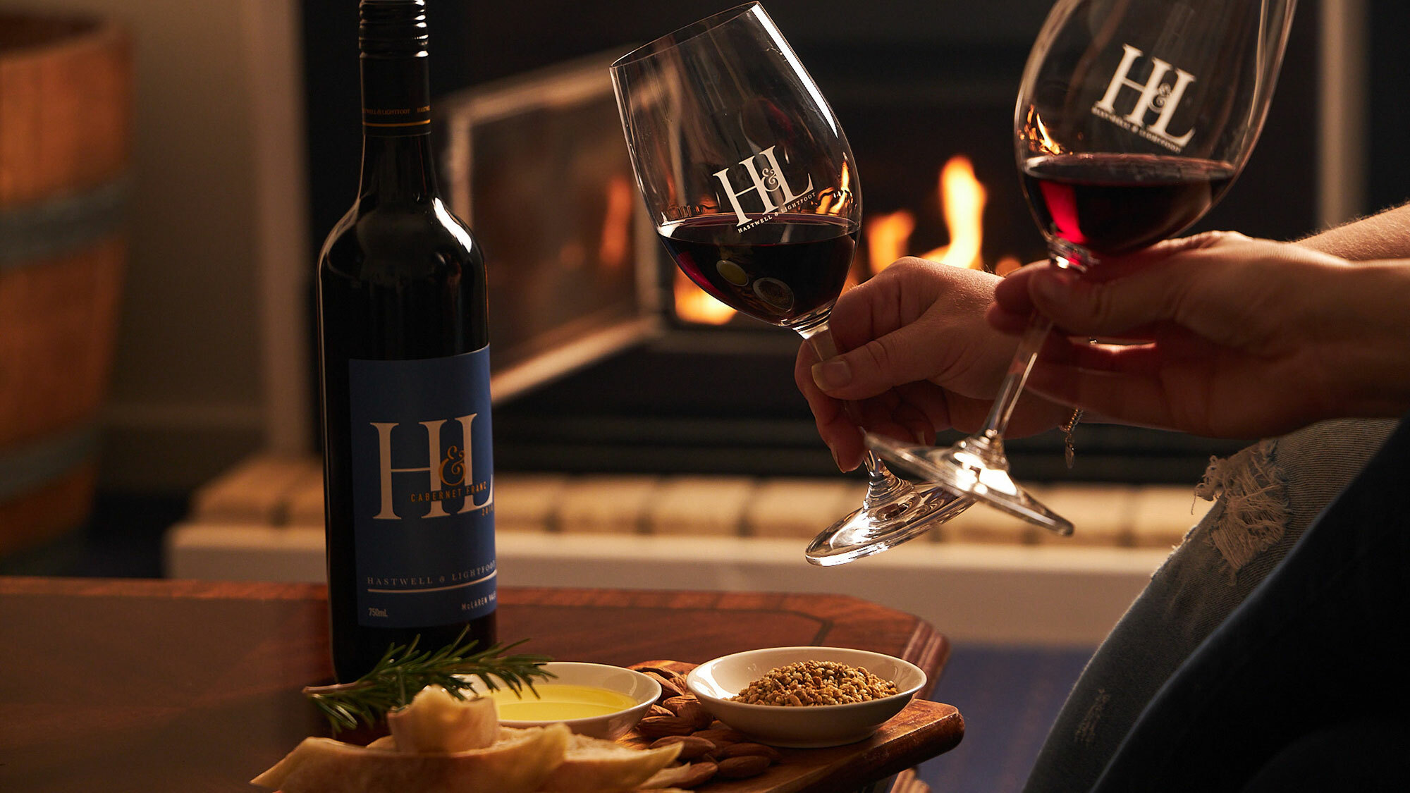 Hastwell & Lightfoot Wine Tasting & Grazing Platter by the Fire
