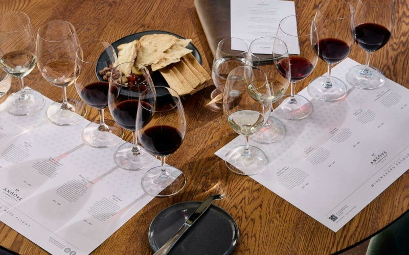 Enjoy tasting 5 unique Angove McLaren Vale wines, accompanied by some nibbles